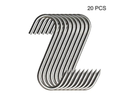 Ganchos de Aço Inox Ponta Afiada 12pcs S/MARCA