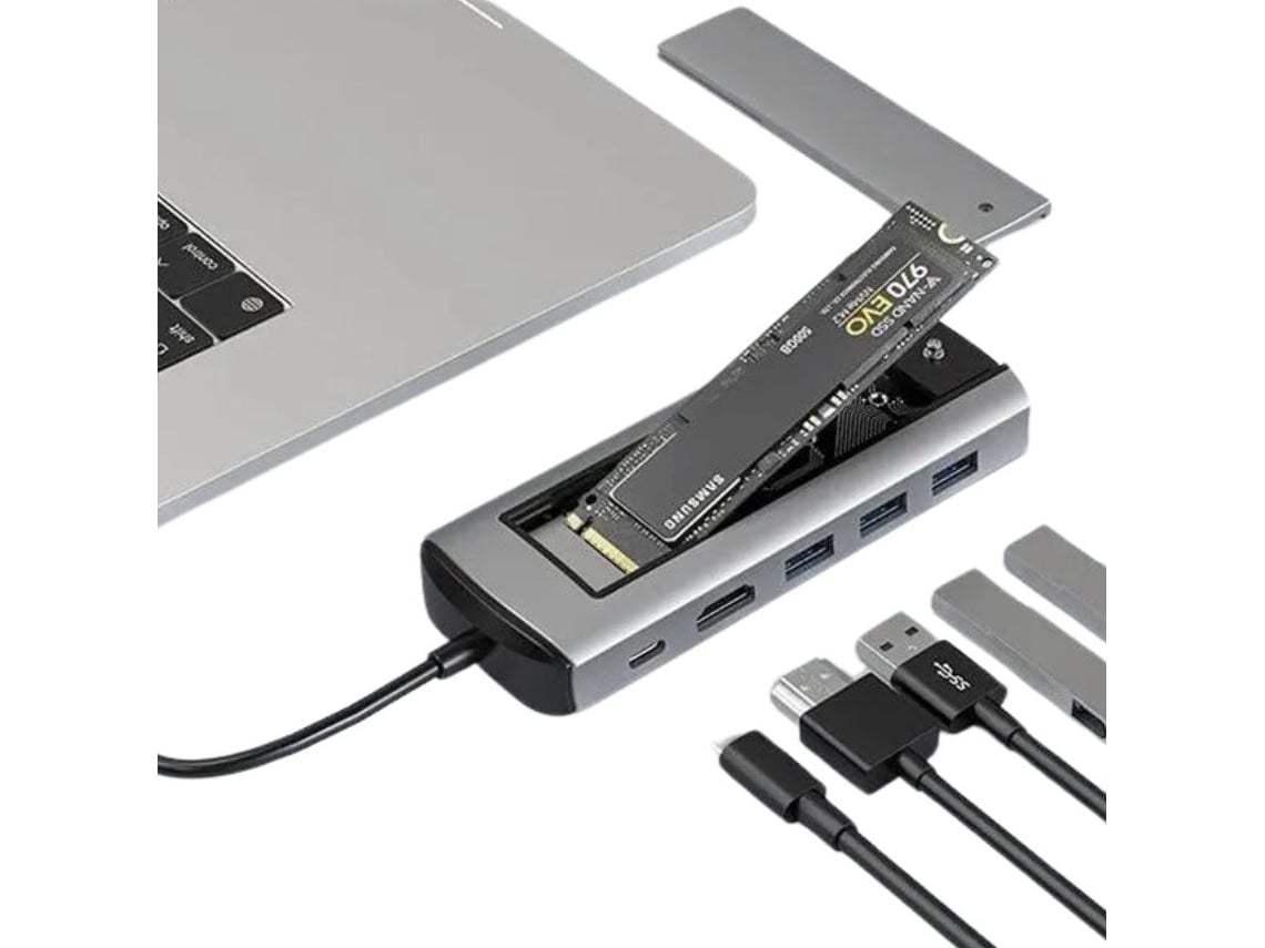 Hub Usb C Thunderbolt 3 Ranhura Ssd M.2 Hdmi para Macbook Pro 13 2017