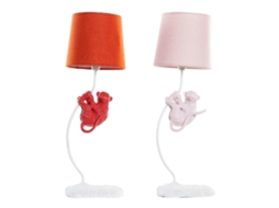Lâmpada de Mesa Dkd Home Decor Poliéster Resina 2 Pcs 19 X 17 X 53 Cm
