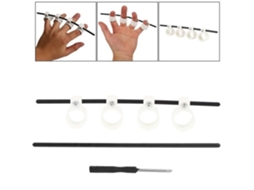 Extensor de Dedo Exercitador de Ponta de Dedo Instrumento Musical de Plástico Auxiliar Flexível Guitarra