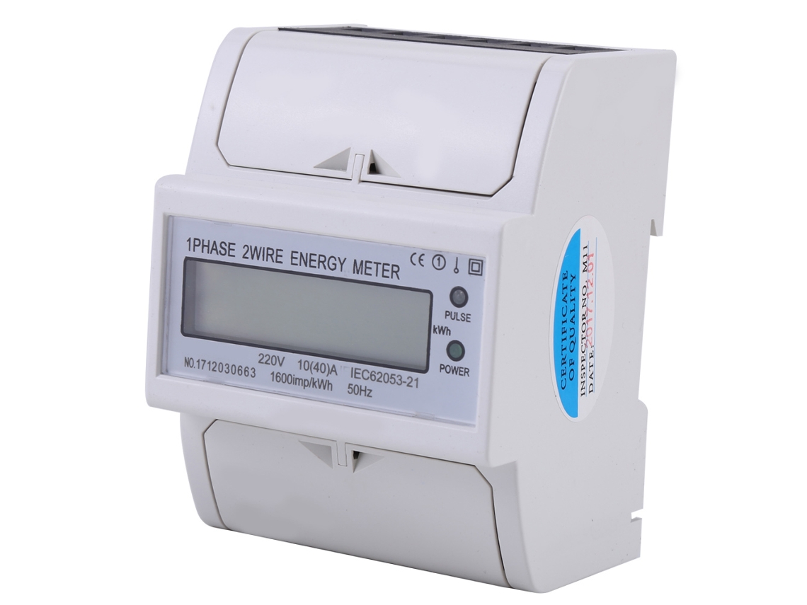Contador de Energia Digital Din Rail 10 40a