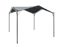 Vidaxl Gazebo Tenda Com Toldo 3x3 M Aço Antracite