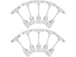 Clips para Cartões de Mesa, Pacote com 10 unidades, PP Branco