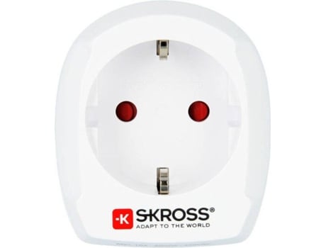 Skross Europe to UK Tipo F Tipo D (UK) Branco adaptador de energ