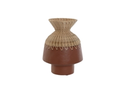 Vaso HOME ESPRIT Natural Terracota 24 x 24 x 35 cm