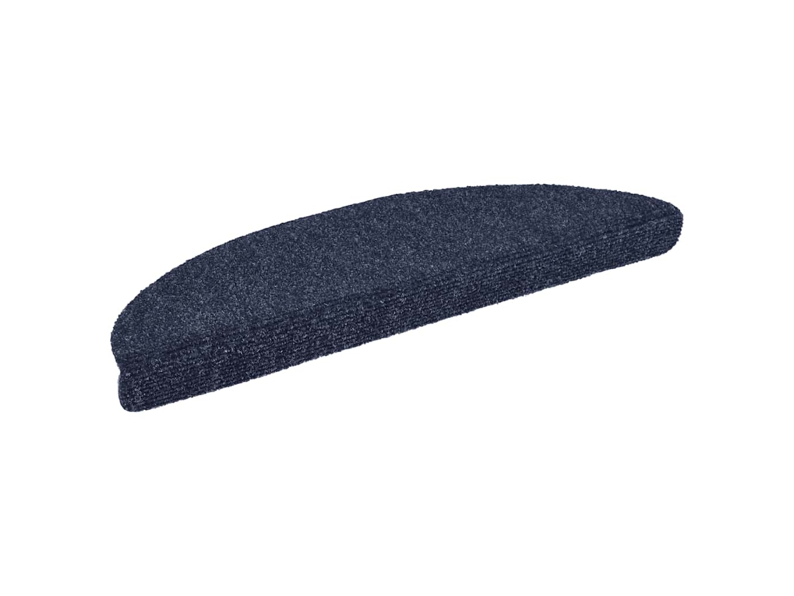 Tapetes de Escada Autoadesivos MAISON EXCLUSIVE 15 Peças 56x17x3 cm Azul Semicircular
