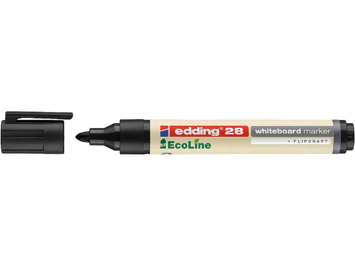 EDDING 4-28 001 Marcador Permanente Ponta Redonda Preto