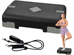 Step Ajustável para Uso Antes da Aula de Ginástica Antiderrapante, Fitness e Aeróbica - Plataforma