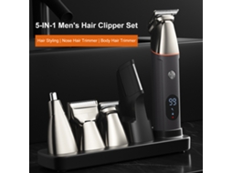 2026 kit de Cortador de Cabelo 5 em 1 para Homem Recarregável Usb Cortador de Cabelo Elétrico Barbear Trimmer Nariz Totalmente Lavável
