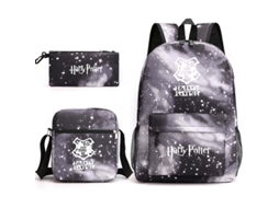 Conjunto Escolar 3 Peças Com Mochila, Estojo E Bolsa De Ombro