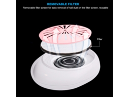 Aspirador De Unhas Rosa Em Forma De Flor 60w Multifuncional Eoocoo