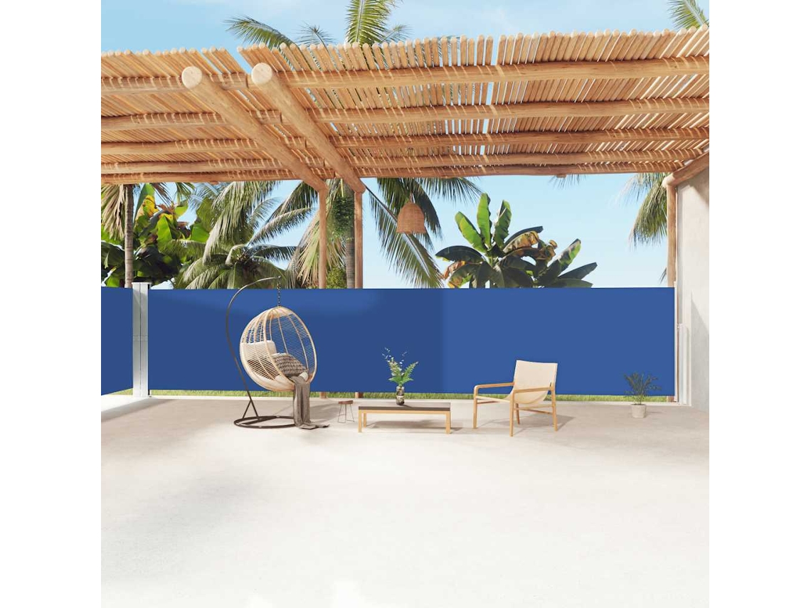 Vidaxl Toldo Lateral Retrátil 160x1200 Cm Azul