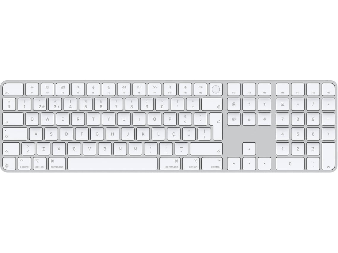 Teclado APPLE Magic Touch ID Nkey (Layout Português - Branco)