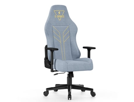 Cadeira Gaming RACINGREAT Modelo F (Até 130KG - Elevador a Gás Classe 3 - Linho - Espuma de alta resistência - Inclinação 90-155 graus - Azul)