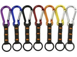 Chaveiro De Montanhismo Com Mosquetão Resistente Para Acampar,