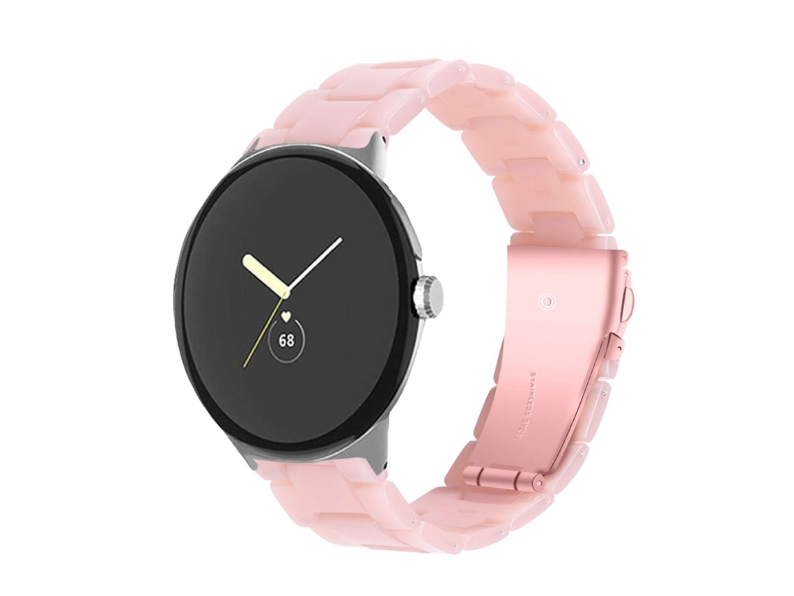 Bracelete Resina Luxury Rosa Google Pixel Watch