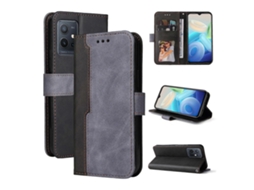 Capa De Couro Flip Horizontal Com Costura Colorida Para Vivo Y55 5g/y75 5g/t1 5g