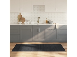 Vidaxl Tapete Retangular 80x200 Cm Bambu Cinzento