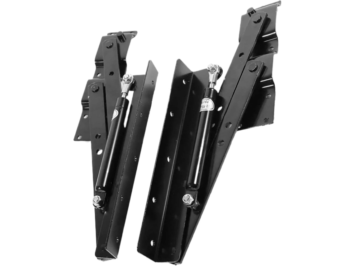 Conjunto De 2 Dobradiças Hidráulicas Para Mesa Chá Dobrável Com Tampo Elevável, Suporte Para Mesa De Computador