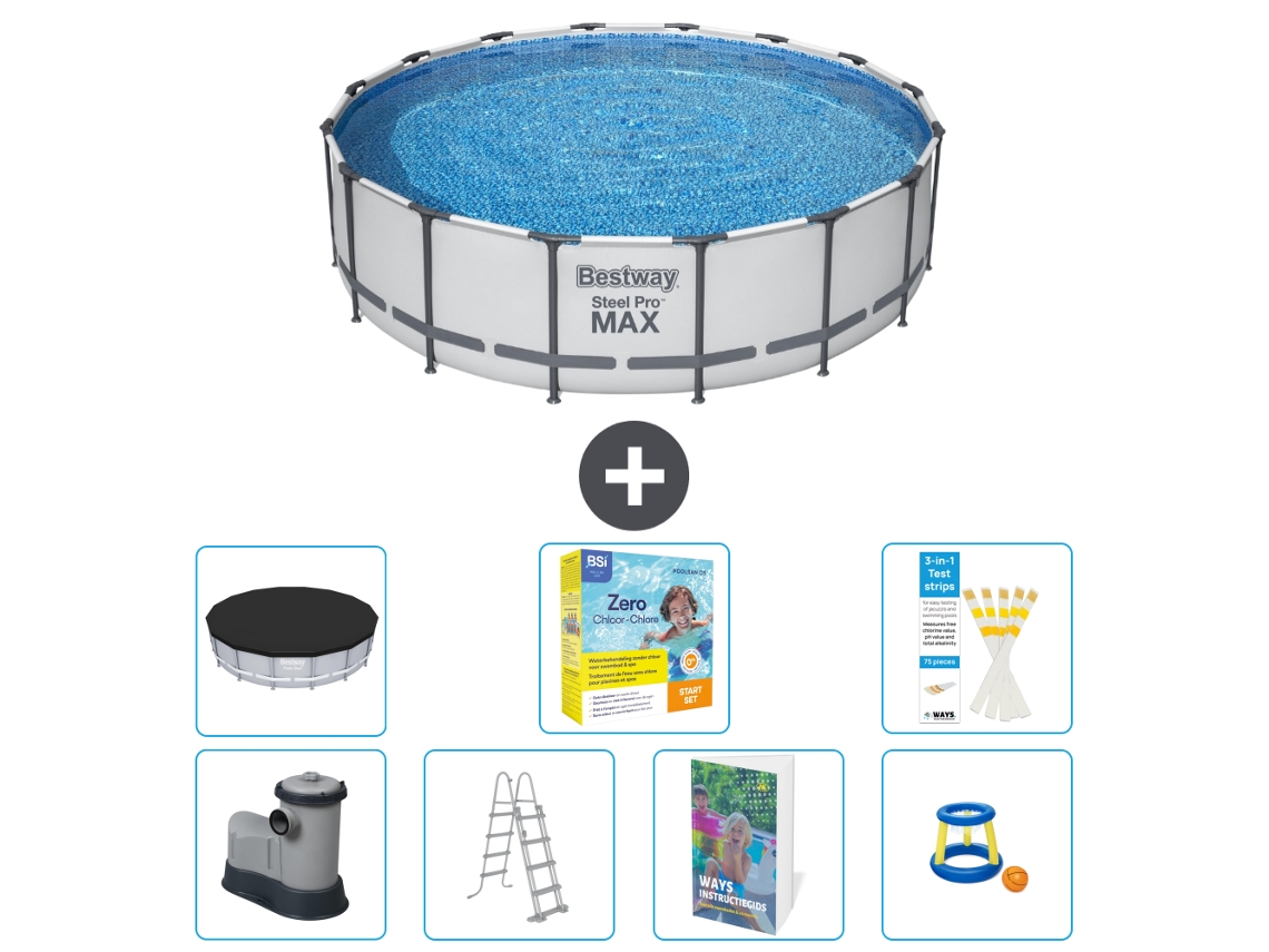 Bestway Piscina Bestway Steel Pro Max Redonda - 488x122 Cm - 8-peças S529