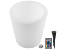 Cilindro Luminoso Luminous Curve Cooler, Led Com Comando À Distância Tectake
