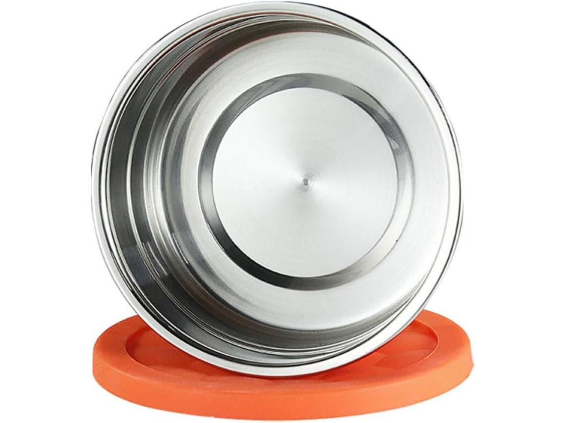 Marmita Genérica De Aço Inoxidável Com Tampa Silicone Hermética, Fácil De Limpar, Para Armazenar Alimentos Ao Ar Livre