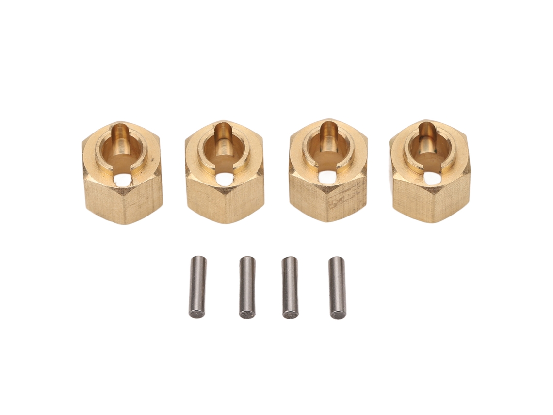 4pcs Adaptador De Hub Hexa De Latão Para Traxxas Trx4m Carro De Crawler 1/18 Acessórios Rc 6mm