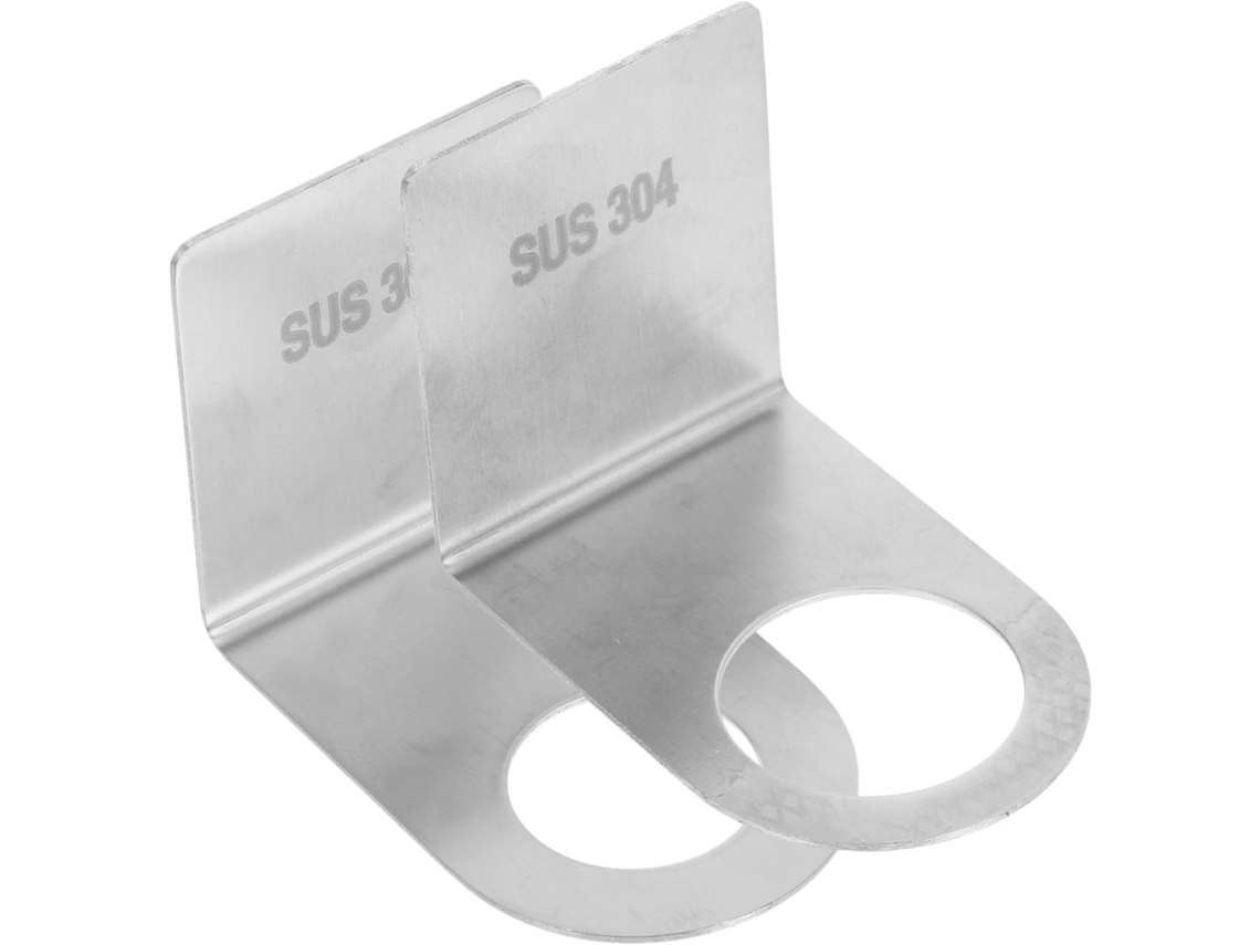 Suporte de parede para gel de banho Ipetboom (2 unidades), em aço inoxidável revestido resistente.