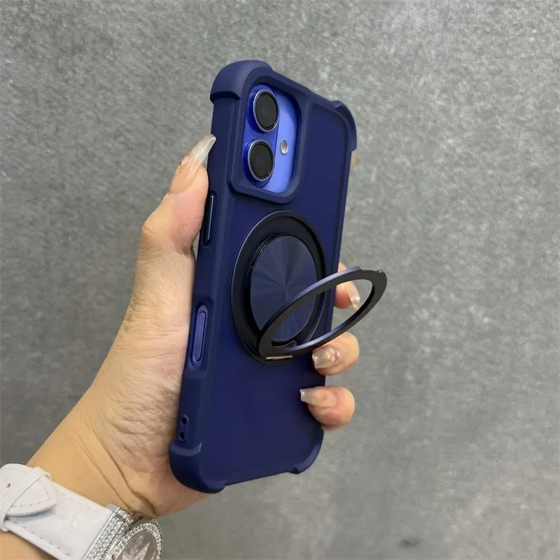 Capa Magnética De Silicone Líquido Para Iphone 14 Pro (azul), Com Proteção Para A Lente.
