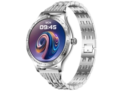 Smartwatch Com Display Amoled Hd Chamadas Bluetooth Monitoramento De Frequência Cardíaca E Saúde E Modos Esportivos Prata Yizhood