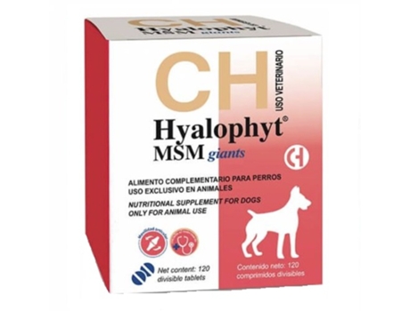 CHEMICAL IBERICA Hyalophyt Msm Giants Condroprotector para Perros de Razas Gigantes 120 Comprimidos