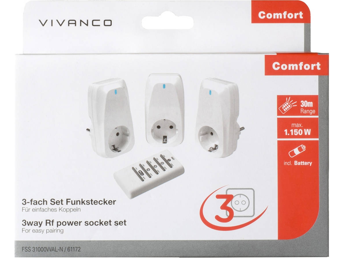 Adaptador VIVANCO Remot Contol X3 B