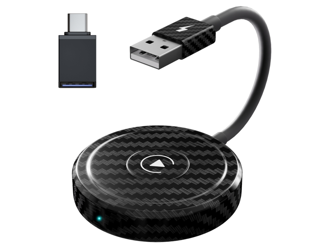 Adaptador Bluetooth ZRUXE Usb/usb c para Carplay Sem Fios compatível com Iphone, Ios 16 | ZRUXE