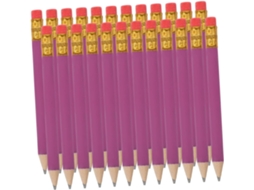 144pièces Crayons Hb Courts Bois Lot De Ergonomiques Pour Écriture