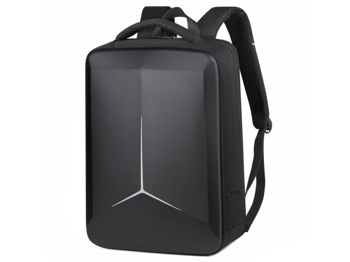 Mochila Rígida Antirroubo HALINUIA para Portátil 17,3 a 18 polegadas com portas USB e C, impermeável e executiva