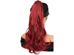 Coque de Cabelo, Aplique, Tiara Sintética, Cabelo Longo Cacheado com Presilha, Peruca com Rabo de Cavalo SFUSHOS