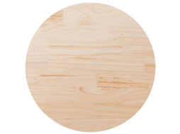 Vidaxl Tampo De Mesa Pinho Maciço Ø90x2,5 Cm