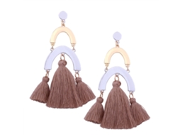 Brincos Pendentes Étnicos Elegantes Com Tiras