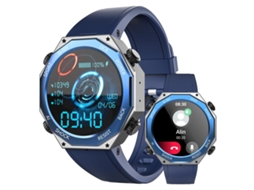 (azul) Smartwatch De Nível Militar, À Prova D'água, Tela Amoled, Classificação De Proteção Ip69k.