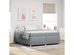 Vidaxl Estrutura da Cama Cinzento claro 180 X 200 Cm Tecido
