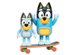 Bluey e Seu Pai (Bandidos) Figuras Com Skate (Idade Mínima Recomendada: 3 anos)