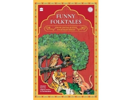 Livro funny folktales de amar chitra katha (inglês)