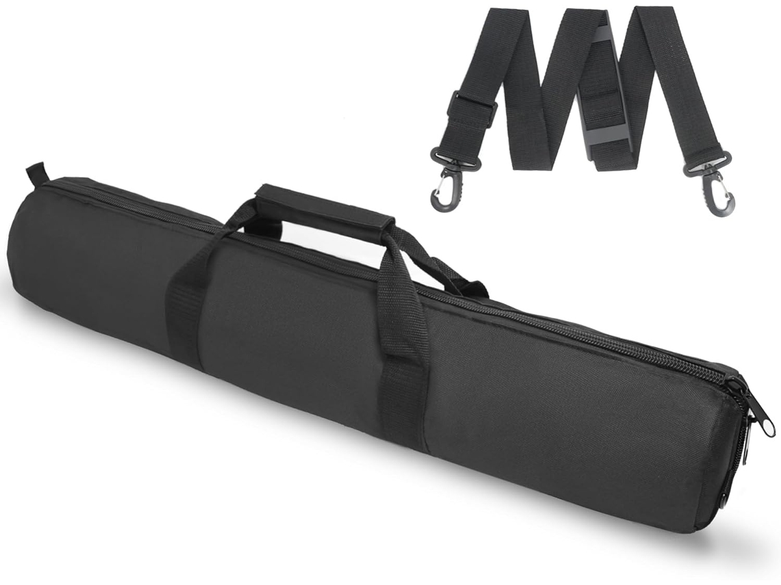 Bolsa Para Tripé Fotográfico Em Nylon, Alça De Ombro E Zíper, 49 Polegadas, Transporte Prático - Tressino