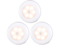 Lurelia Luzes Internas Com Sensor De Movimento (branco Quente, Pacote 3)
