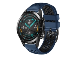 Pulseira De Silicone Respirável Bicolor Para Huawei Watch Gt2 46mm 22mm