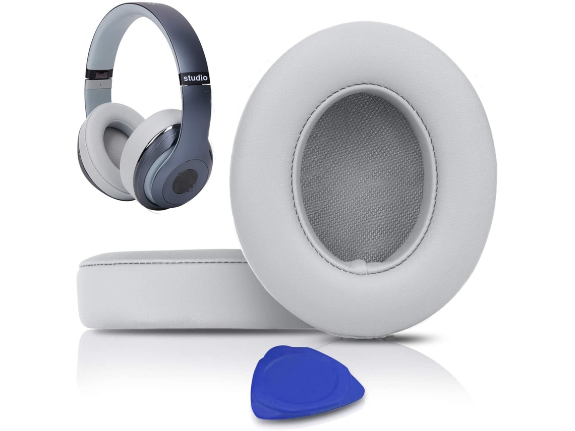 Lurelia Almofadas Auriculares Para Auscultadores Com E Sem Fios Beats Studio 2 E Studio 3 - Gray, Em Espuma De Memória, Cinzento