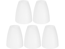 Conjunto de 5 Luminárias de Mesa em Plástico Branco SFUSHOS
