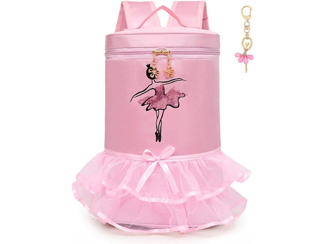 2026 mochila para Bailarino de Ballet Linda com Volante Design Princesa para Meninas Impermeável Leve