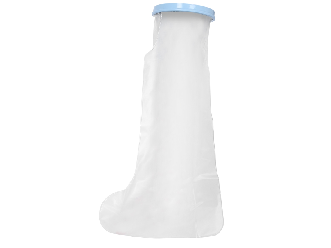 Capa Para Gesso De Perna E Pé 65cm Impermeável Elástica Proteção Para Chuveiro Ferimentos