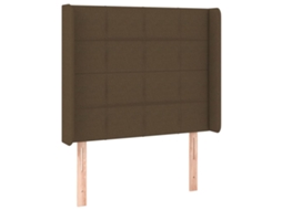 Headboard, Headboards Vidaxl Marrom Tecido (93 X 16 X 118/128 Cm)